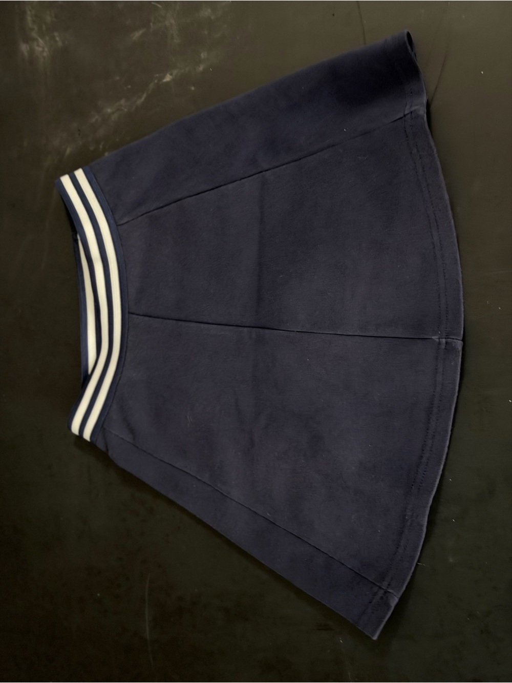 Girl’s French Toast Navy A-Line Skirt with Striped Waistband